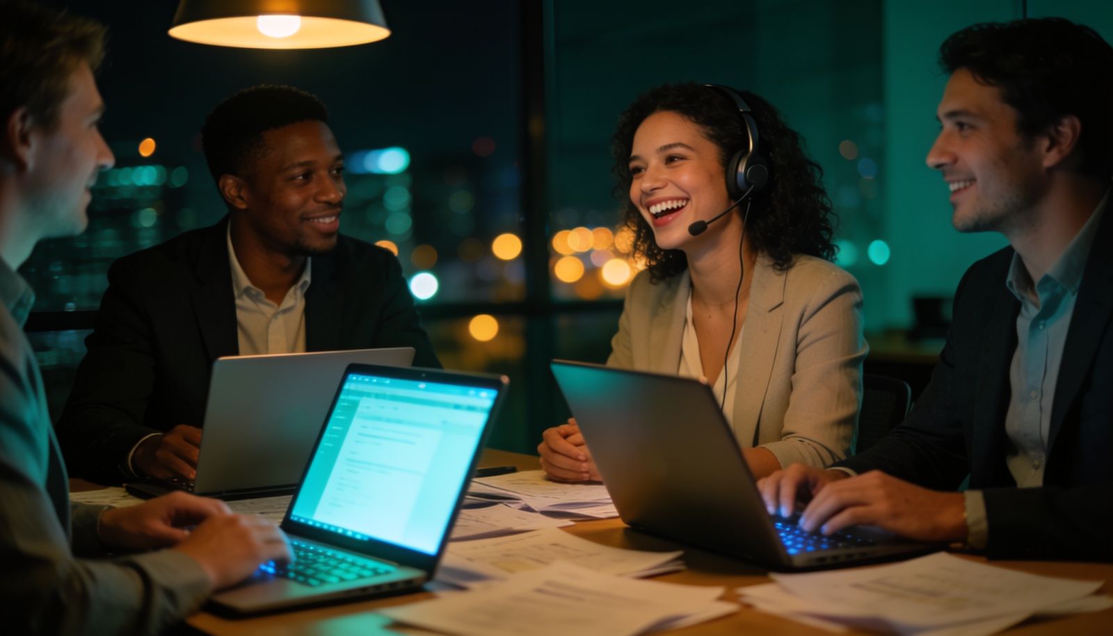LanceSoft account team working late for clients across time zones